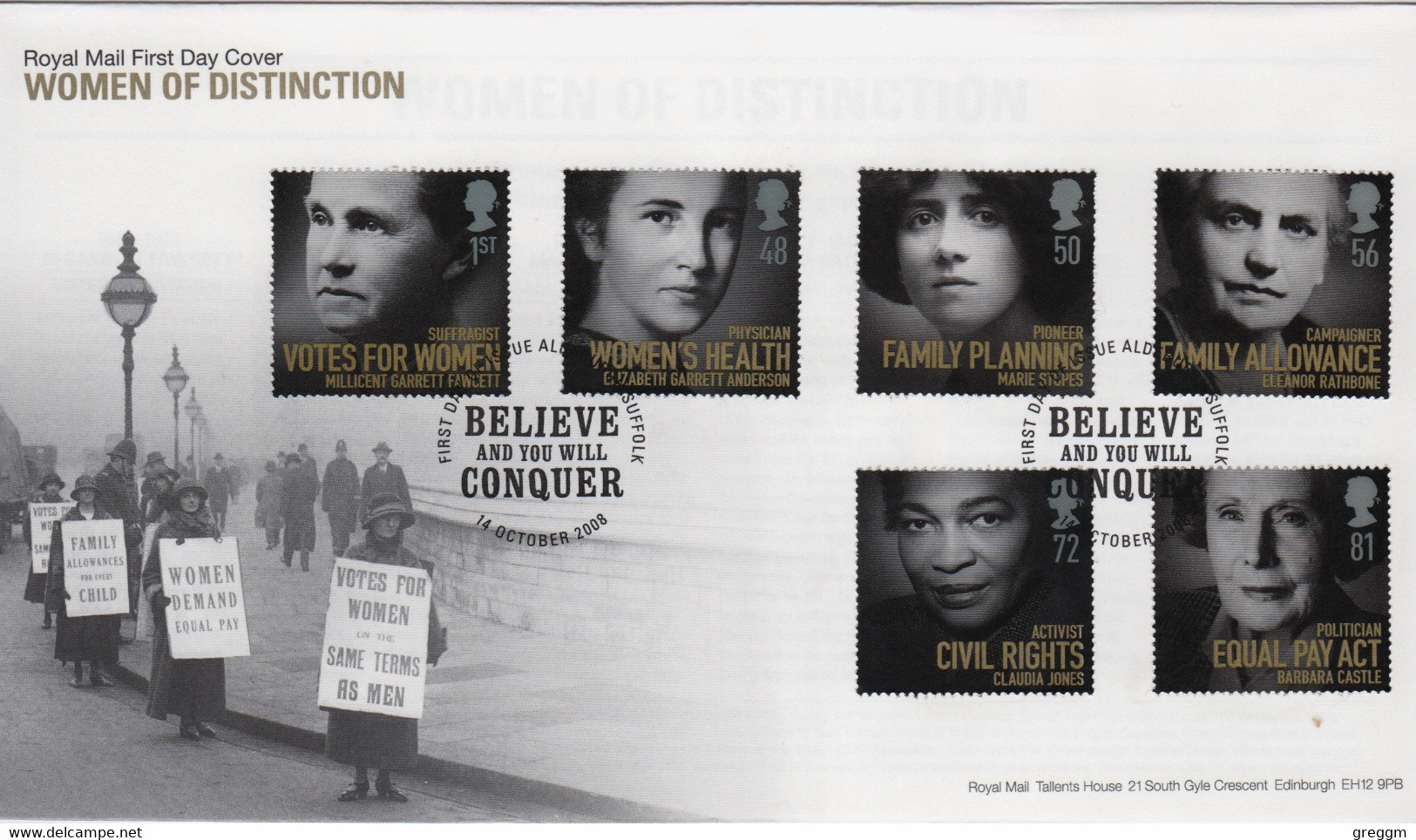 GB First Day Cover To Celebrate Abolition Of The Slave Trade 2008 - 2001-10 Ediciones Decimales
