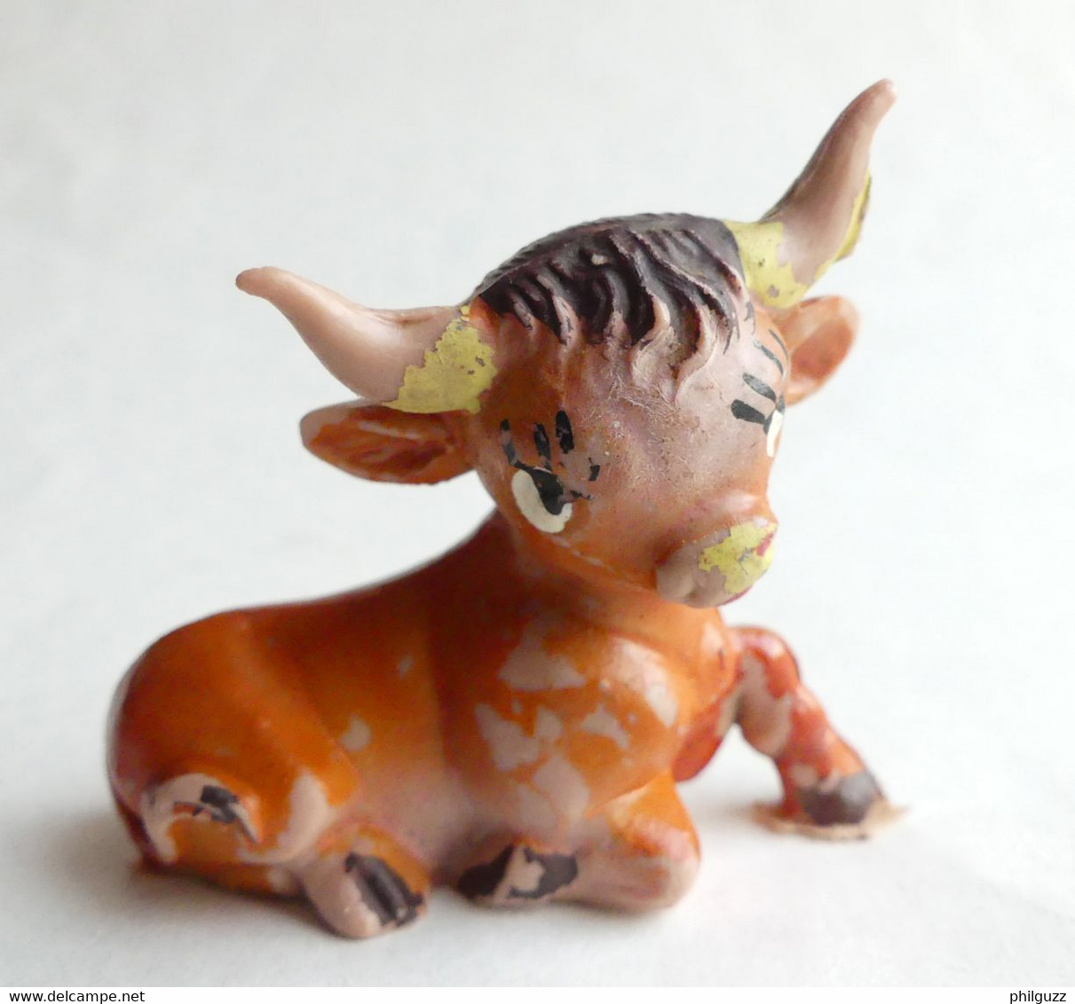 RARE FIGURINE PUBLICITAIRE PRIME - VACHE - GROJEAN ? OU AUTRE ANNONCEUR ? - Other & Unclassified