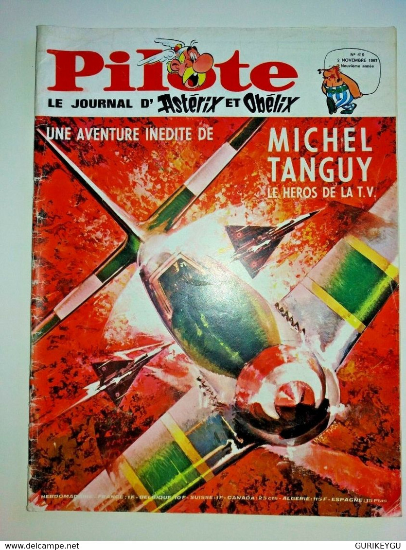 Bd PILOTE 419  Tanguy  Astérix 1967 - Tanguy Et Laverdure