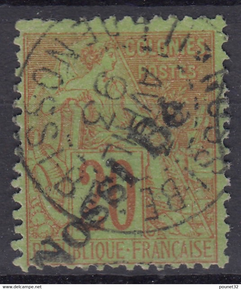 NOSSI BE : ALPHEE DUBOIS 20 C N° 25 TB OBLITERATION CHOISIE - COTE 110 € - Used Stamps