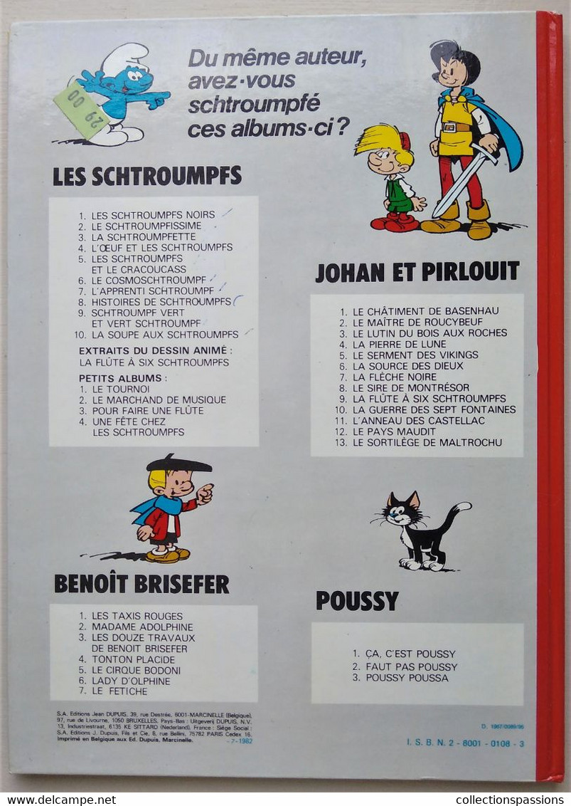 BD - LES SCHTROUMPFS - Les Schtroumpfs Noirs - - Schtroumpfs, Les - Los Pitufos