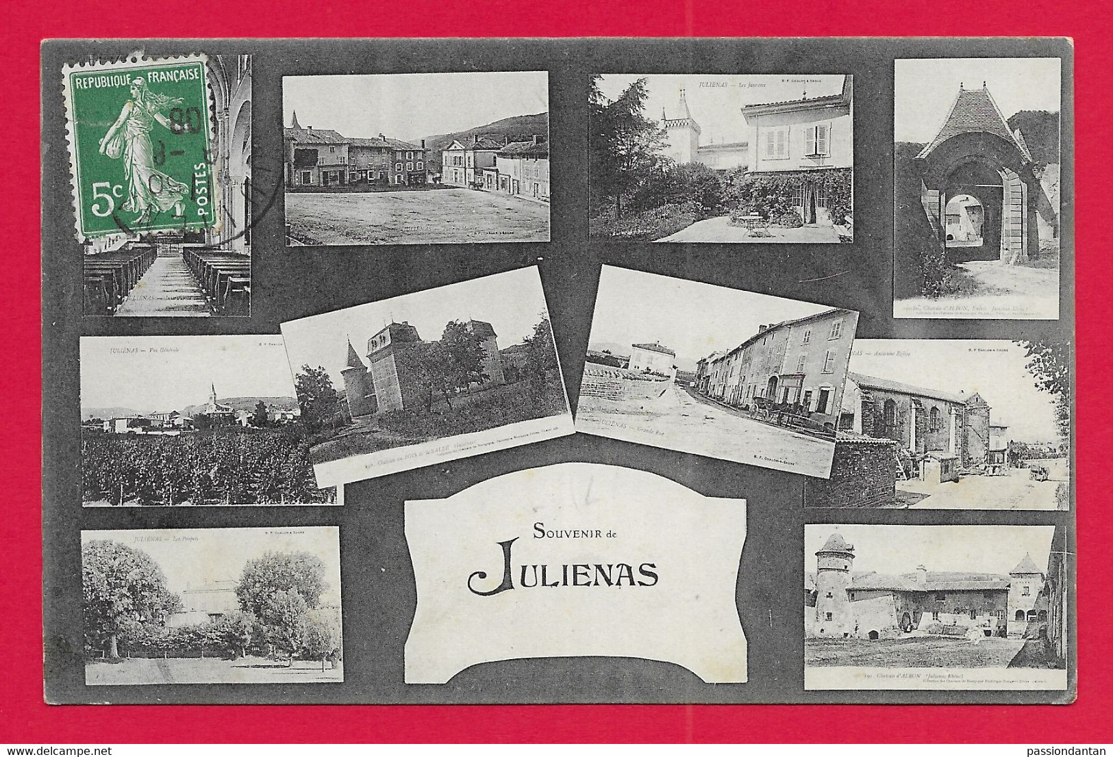 CPA Juliénas - Souvenir De Juliénas - Julienas