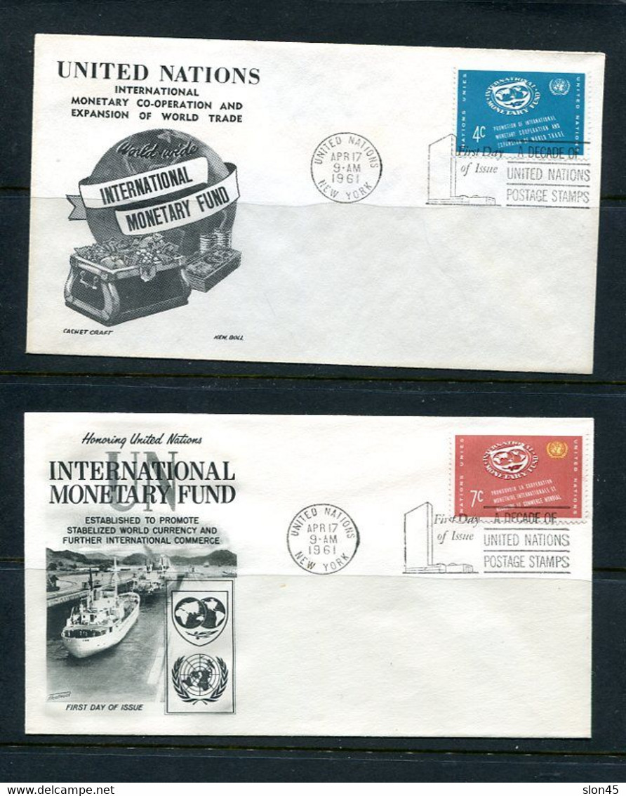 UN 1961 11 Covers+1 Post Card First Day Issue Sc 88-99 Complete Year  11851 - Colecciones & Series
