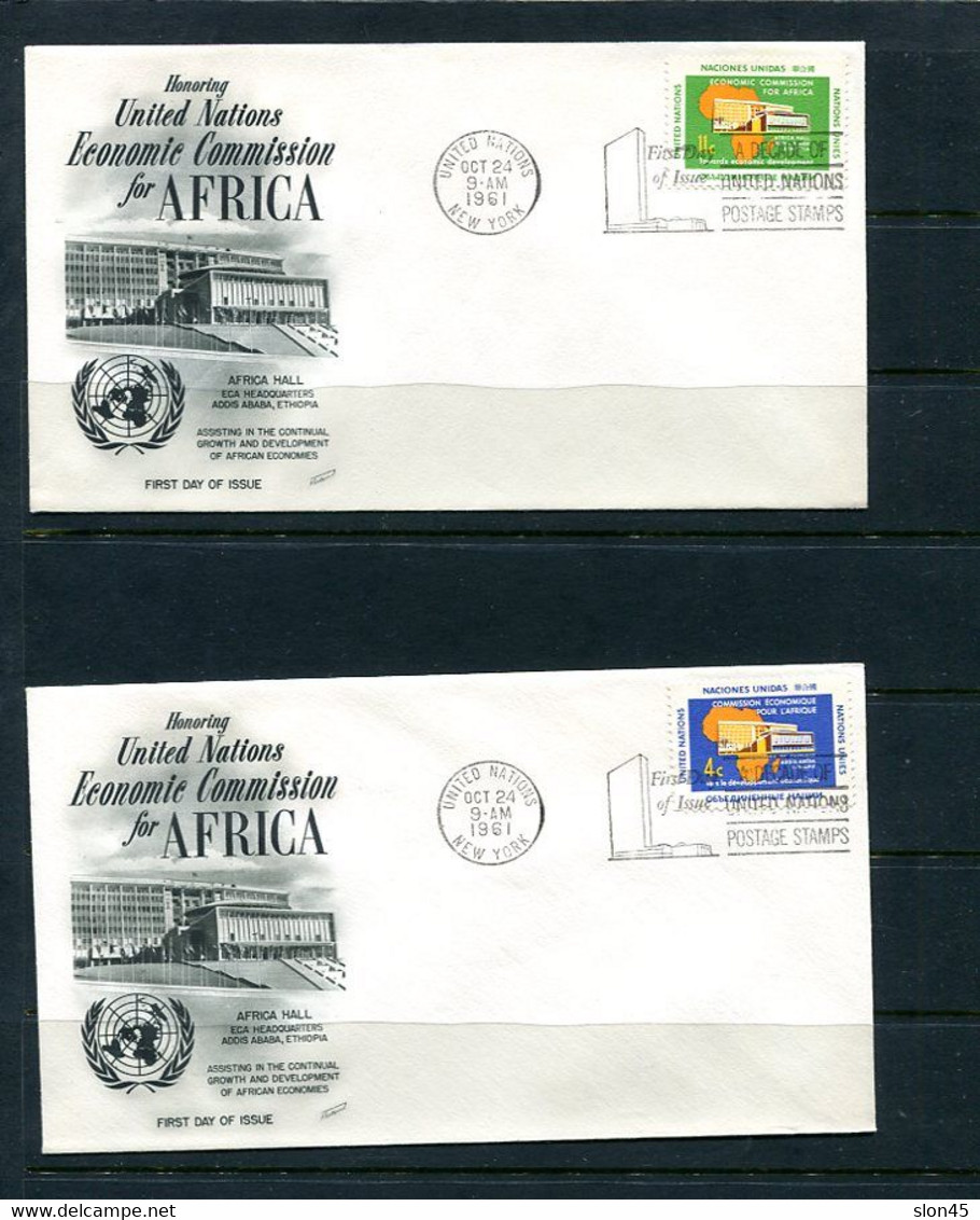 UN 1961 11 Covers+1 Post Card First Day Issue Sc 88-99 Complete Year  11851 - Colecciones & Series