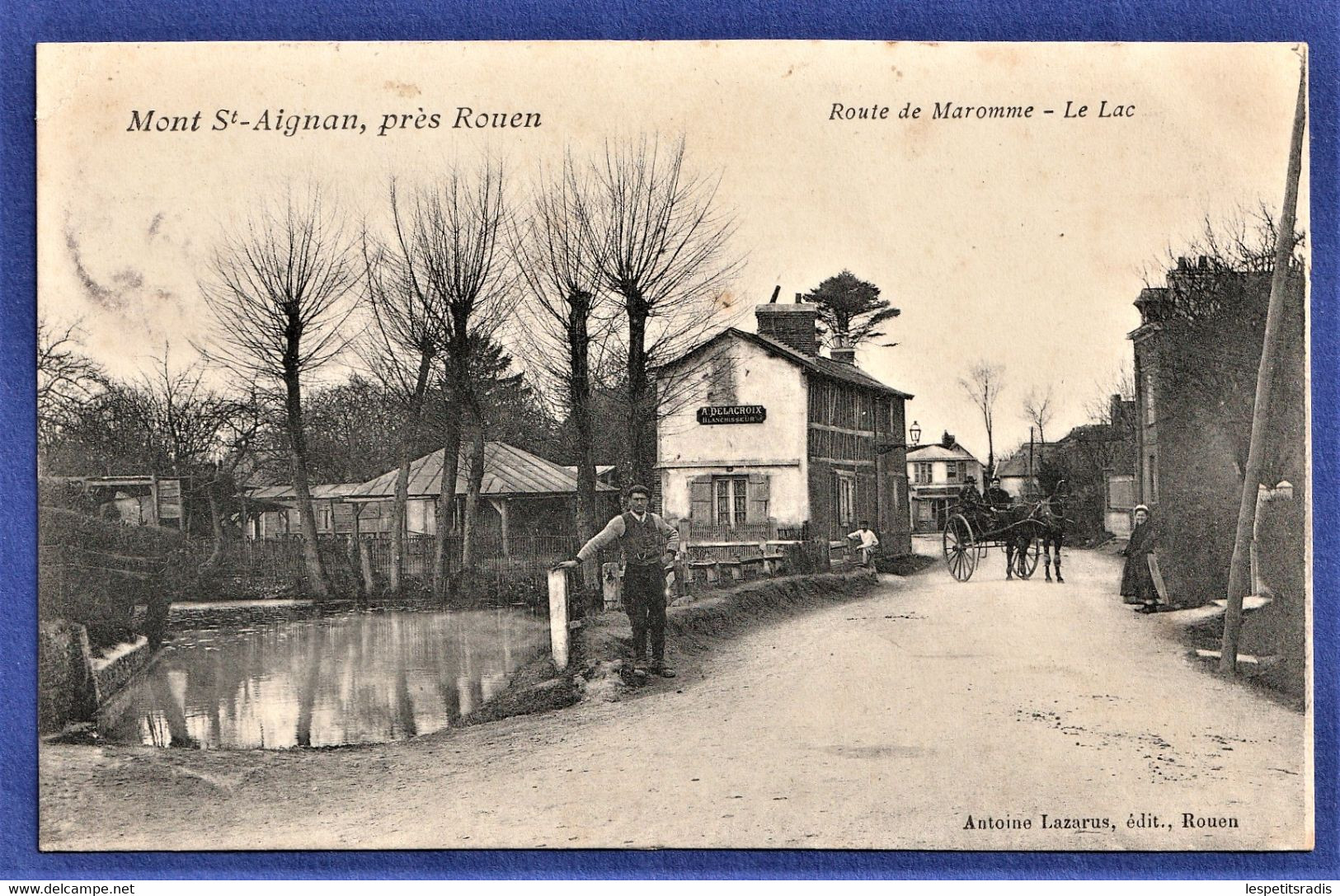 CPA 76 MONT SAINT AIGNAN, Près Rouen - Route De Maromme - Le Lac - Mont Saint Aignan