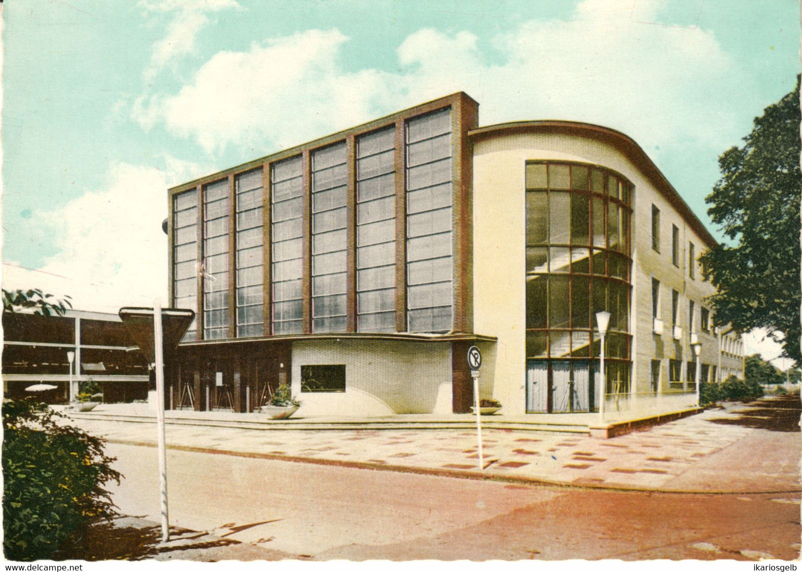 MARL Westfalen 1961 " Stadttheater Bauhaus-Stil " Ansichtskarte Carte Postale Viewcard - Marl