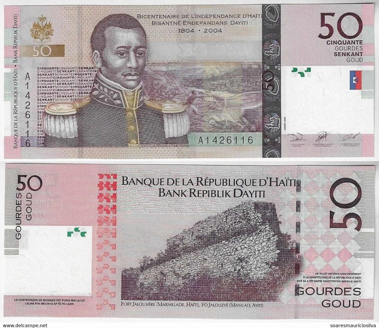 Banknote Haiti 50 Gourdes 2004 Pick-274 UNC - Haïti