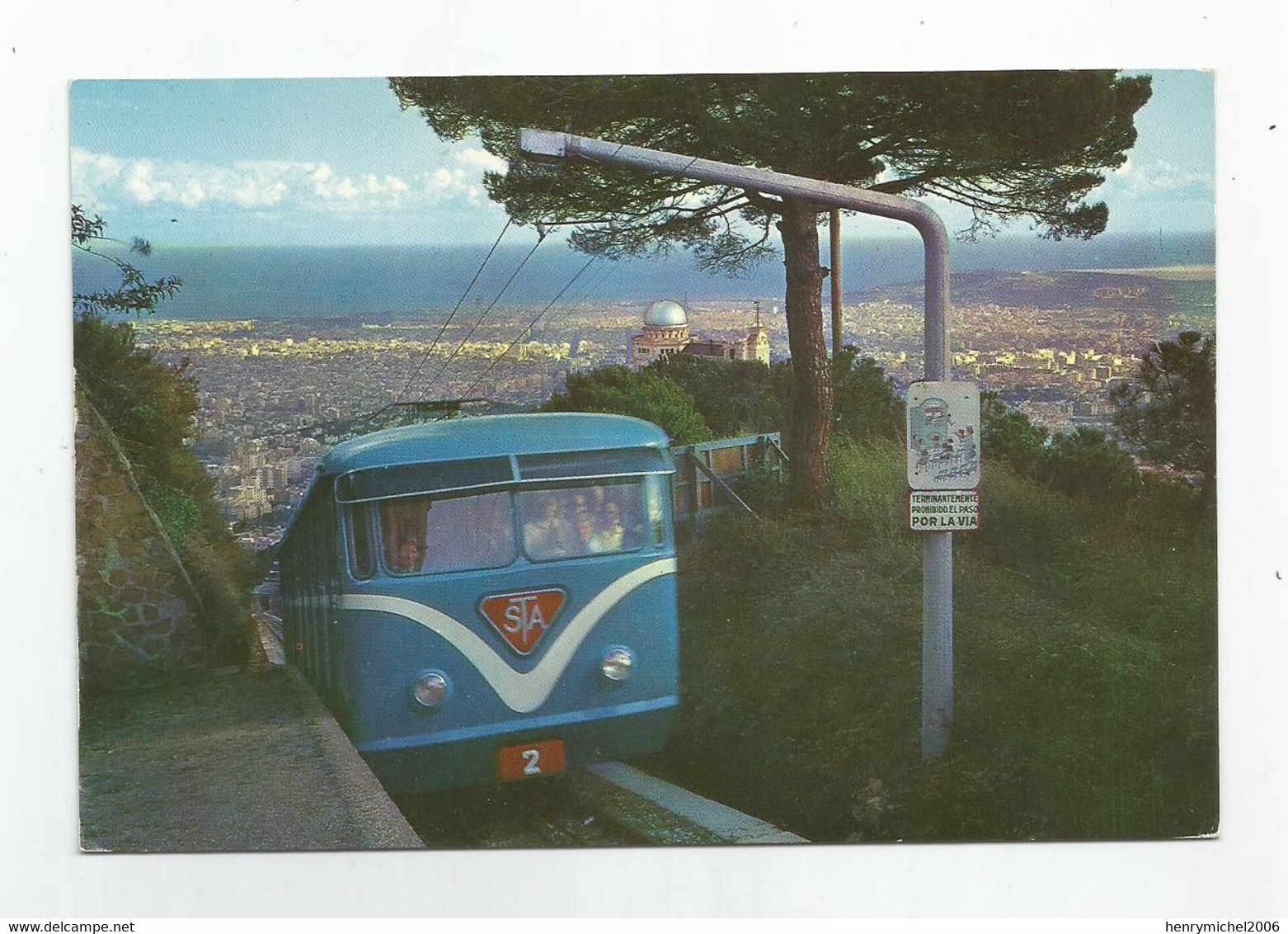 Espagne Espana Barcelona Tibidabo Panoralico Funicular Funiculaire Sta 2 - Funicular Railway