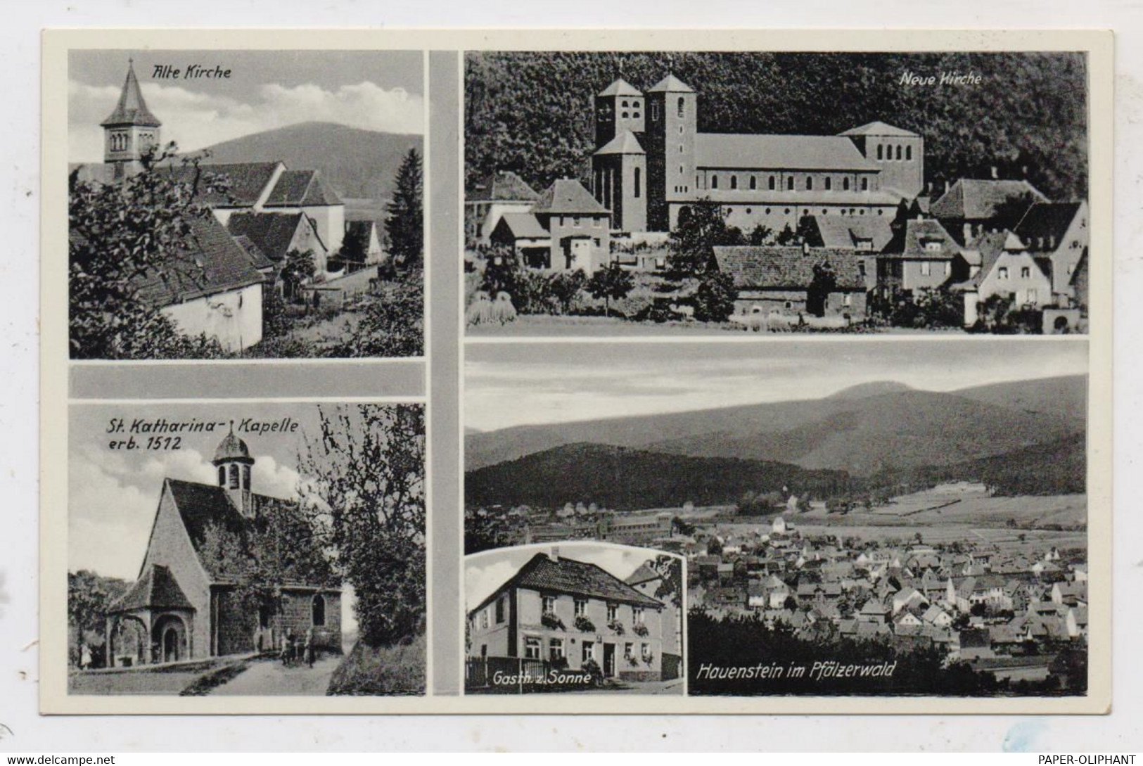 6746 HAUENSTEIN, Hotel ZUR SONNE, Kirche, Kapelle.... - Hauenstein