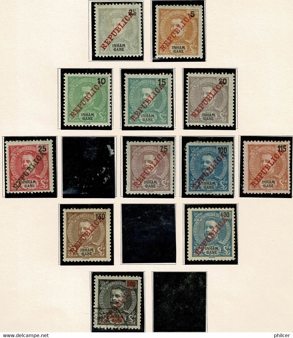 Inhambane, 1911, # 32/37, 39/42, 44/5, MH, MNG And Used - Inhambane