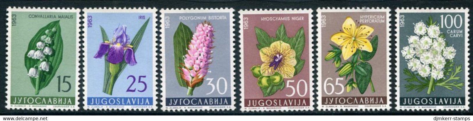 YUGOSLAVIA 1963 Flowers V MNH / **.  Michel 1034-39 - Nuevos