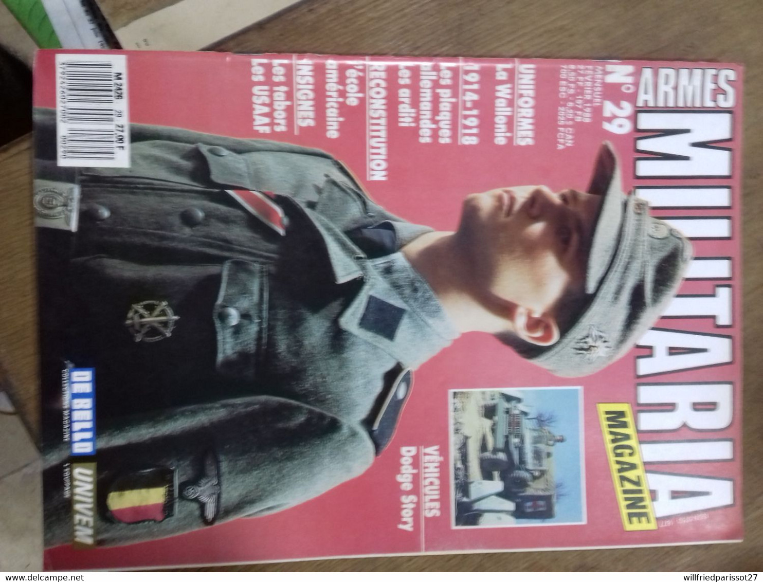 4/  ARMES MILITARIA N° 29 MAGAZINE - Armes