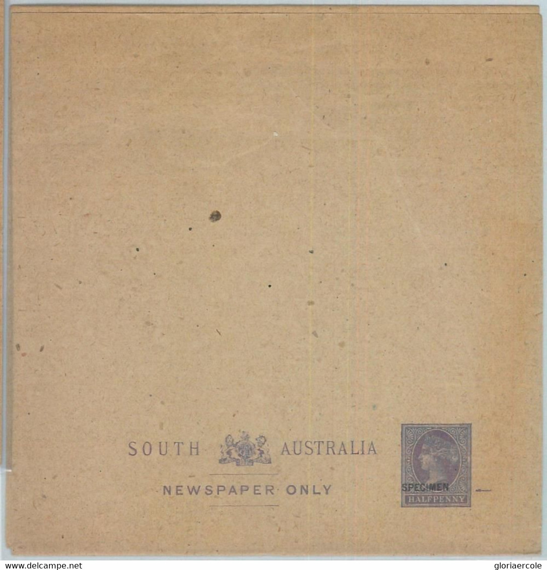 BK0031 - SOUTH  AUSTRALIA - Postal History - STATIONERY WRAPPER  # 3b - SPECIMEN - Storia Postale