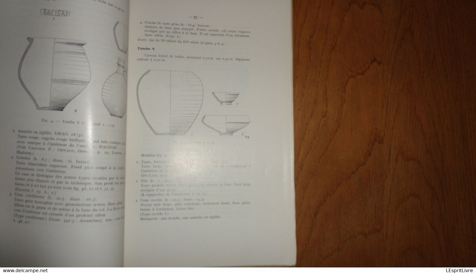 ANNALES DE LA SOCIETE ARCHEOLOGIQUE DE NAMUR Tome 55 - 1 Régionalisme Villa Anthée Monnaies Nécropole Biesme Furfooz