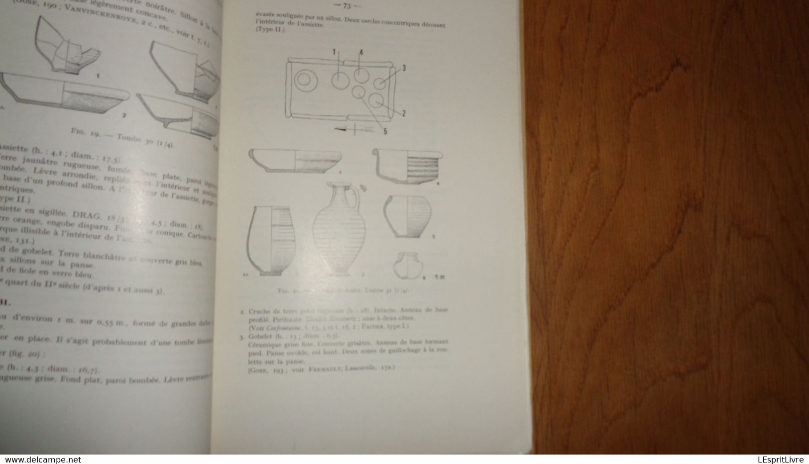 ANNALES DE LA SOCIETE ARCHEOLOGIQUE DE NAMUR Tome 55 - 1 Régionalisme Villa Anthée Monnaies Nécropole Biesme Furfooz