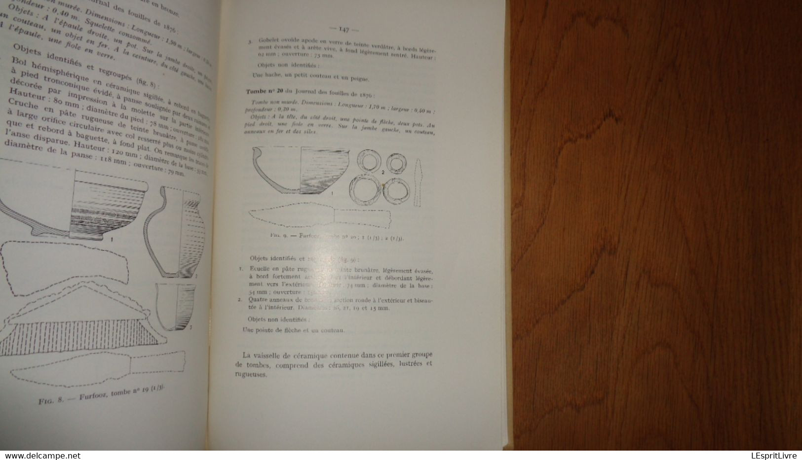 ANNALES DE LA SOCIETE ARCHEOLOGIQUE DE NAMUR Tome 55 - 1 Régionalisme Villa Anthée Monnaies Nécropole Biesme Furfooz