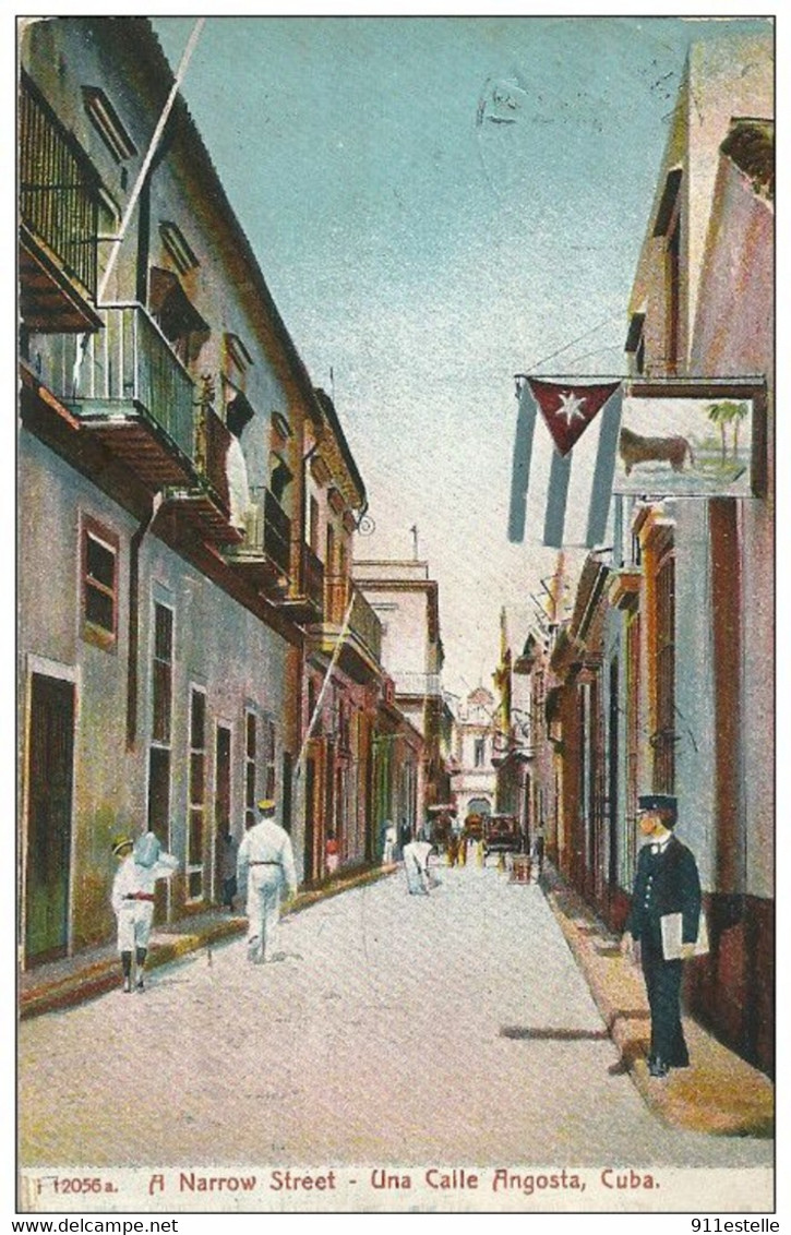 Cuba -  A NARROW STEET  UNA CALLE  ANGOSTA ,CUBA  , ( Voir Verso ) - Cuba