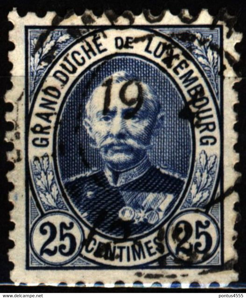 Luxembourg 1891 Mi 60A Grand Duke Adolf - 1891 Adolphe Front Side