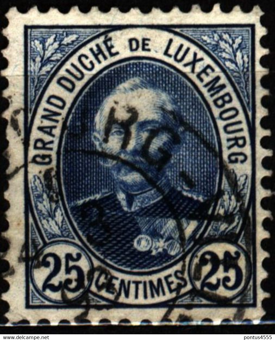 Luxembourg 1891 Mi 60B Grand Duke Adolf (2) - 1891 Adolphe De Face