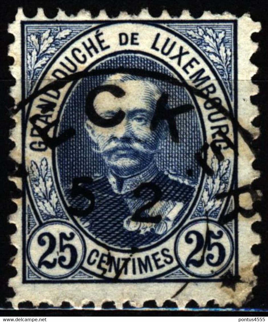 Luxembourg 1891 Mi 60C Grand Duke Adolf (2) - 1891 Adolphe Frontansicht