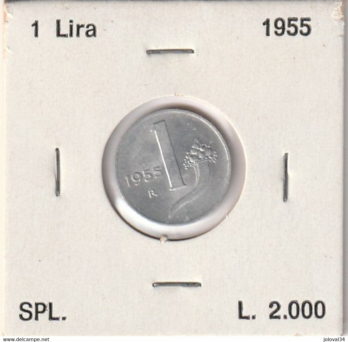 Italie - 1 L 1955 SPL - 1 Lira