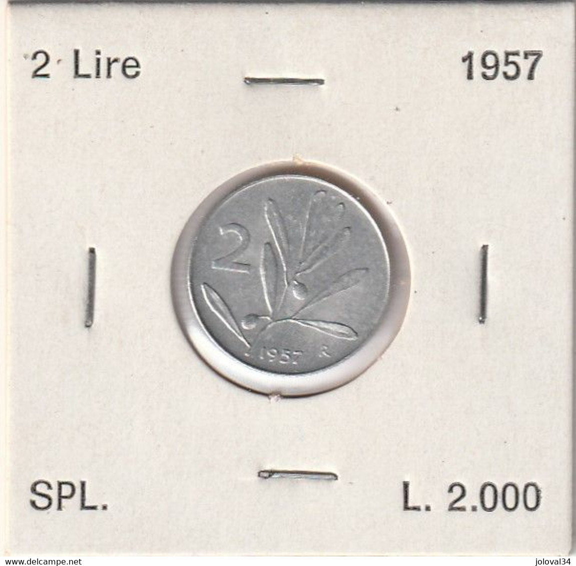 Italie - 2 L 1957 SPL - 2 Liras