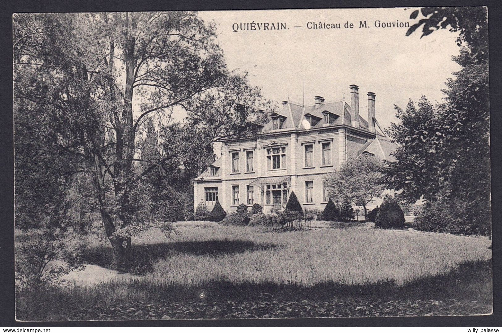 +++ CPA - QUIEVRAIN - Château De M. Gouvion  // - Quiévrain