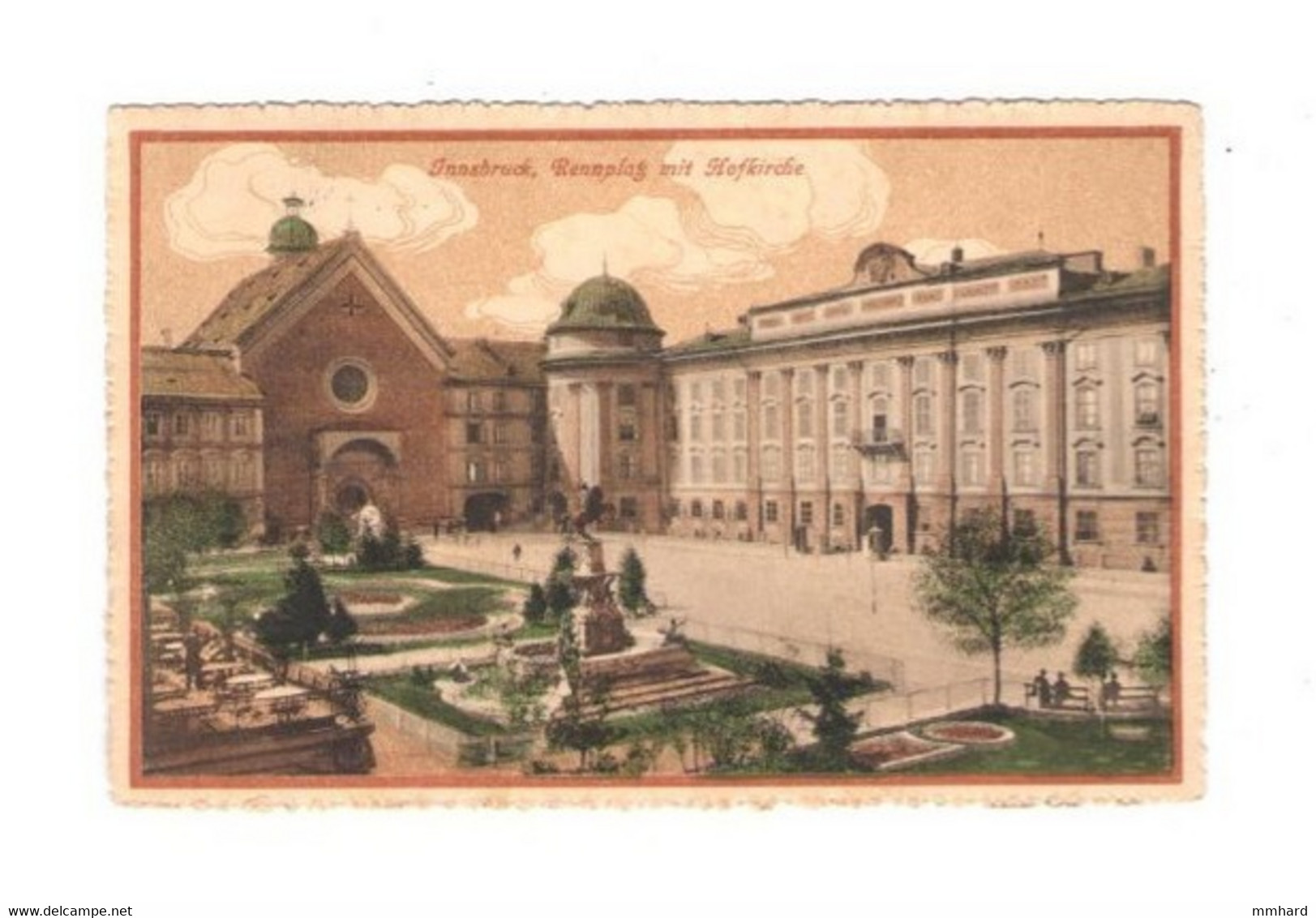 AK Innsbruck Rennplatz Mit Hofkirche Gelaufen 1912 Tirol Österreich - Innsbruck