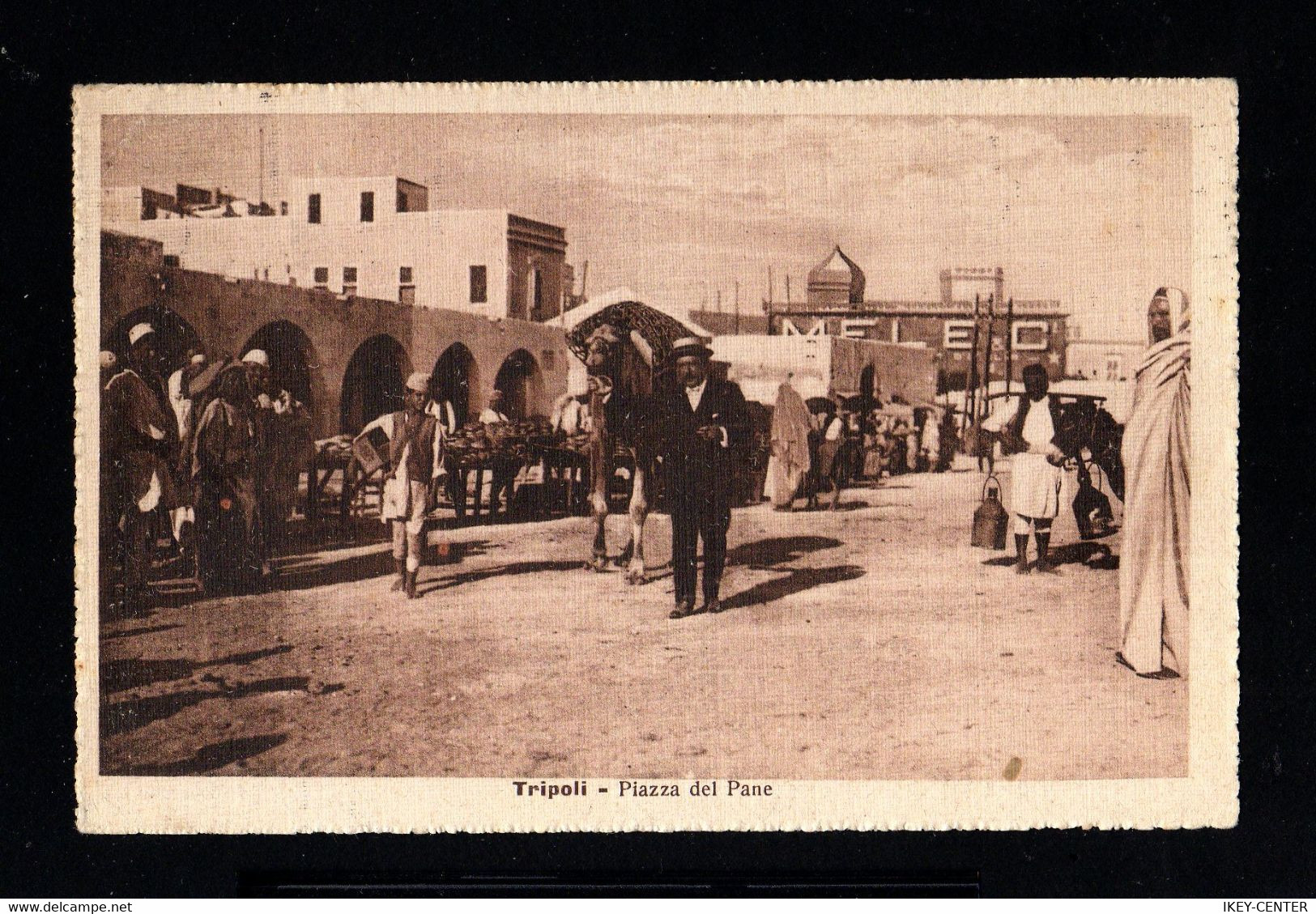 13205-ITALIAN LIBIA-OLD POSTCARD TRIPOLI To NAPOLI (italy) 1926.LIBIA ITALIANA.ITALIAN COLONIES.carte Postale.POSTKARTE - Libya