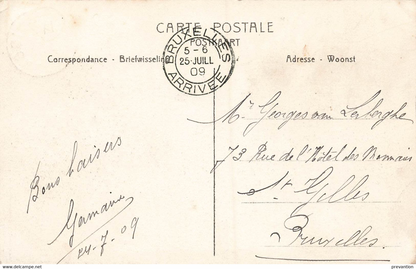 DOISCHE - Entrée Du Village - Carte Circulé En 1909 - Doische