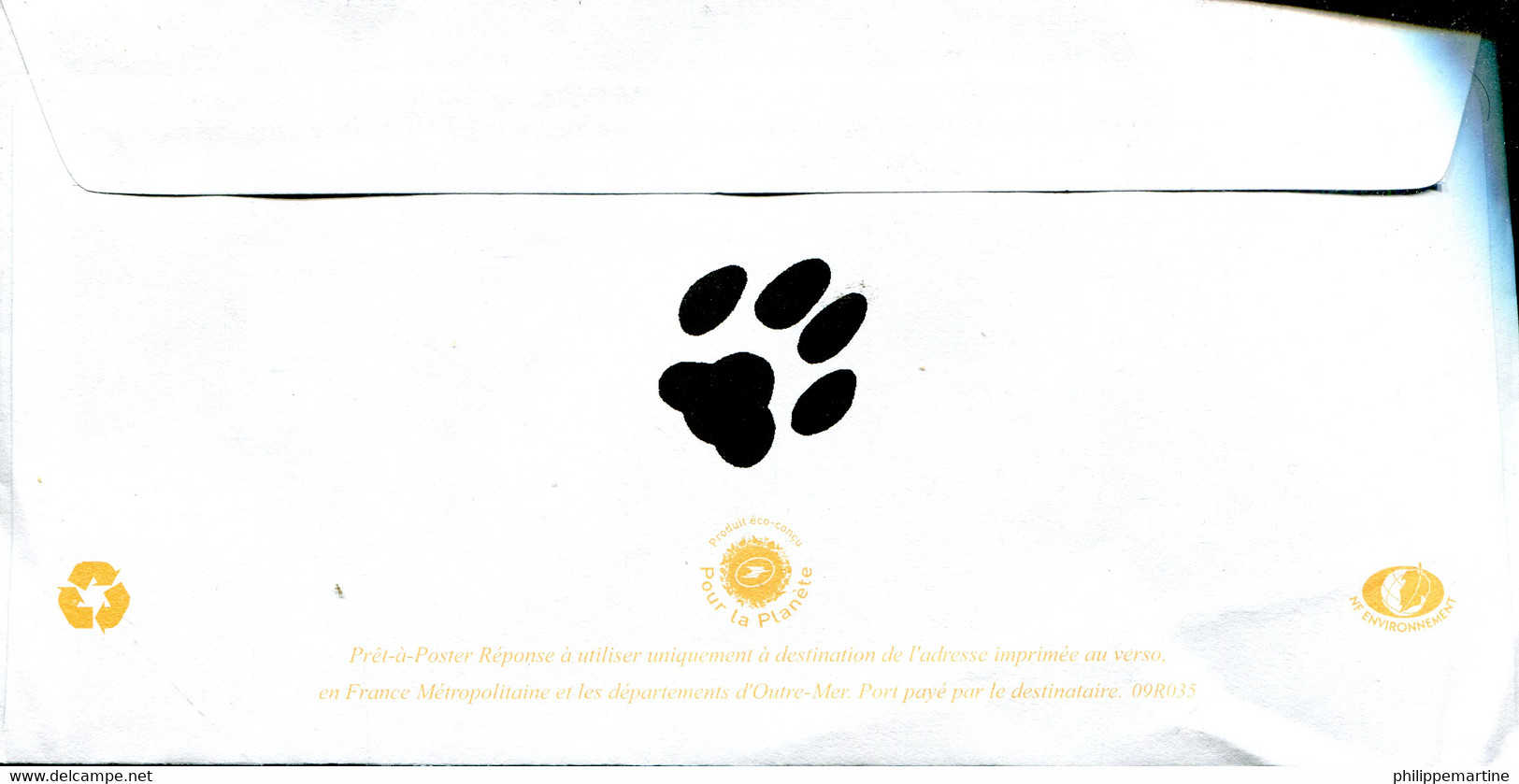 PAP Postreponse Fondation Assistance Aux Animaux (scan Recto Vers) - Prêts-à-poster: Réponse /Beaujard