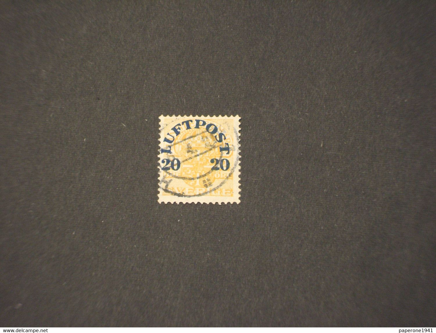 SVEZIA - P.A. 1920 LUFTPOST 20su2 - TIMBRATO/USED - Used Stamps
