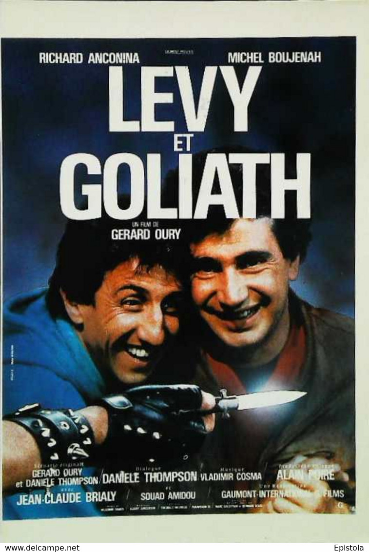 ► CPSM  Carte Affiche De Cinéma  Levy Et Goliath   Anconina  Boujenah - Affiches Sur Carte