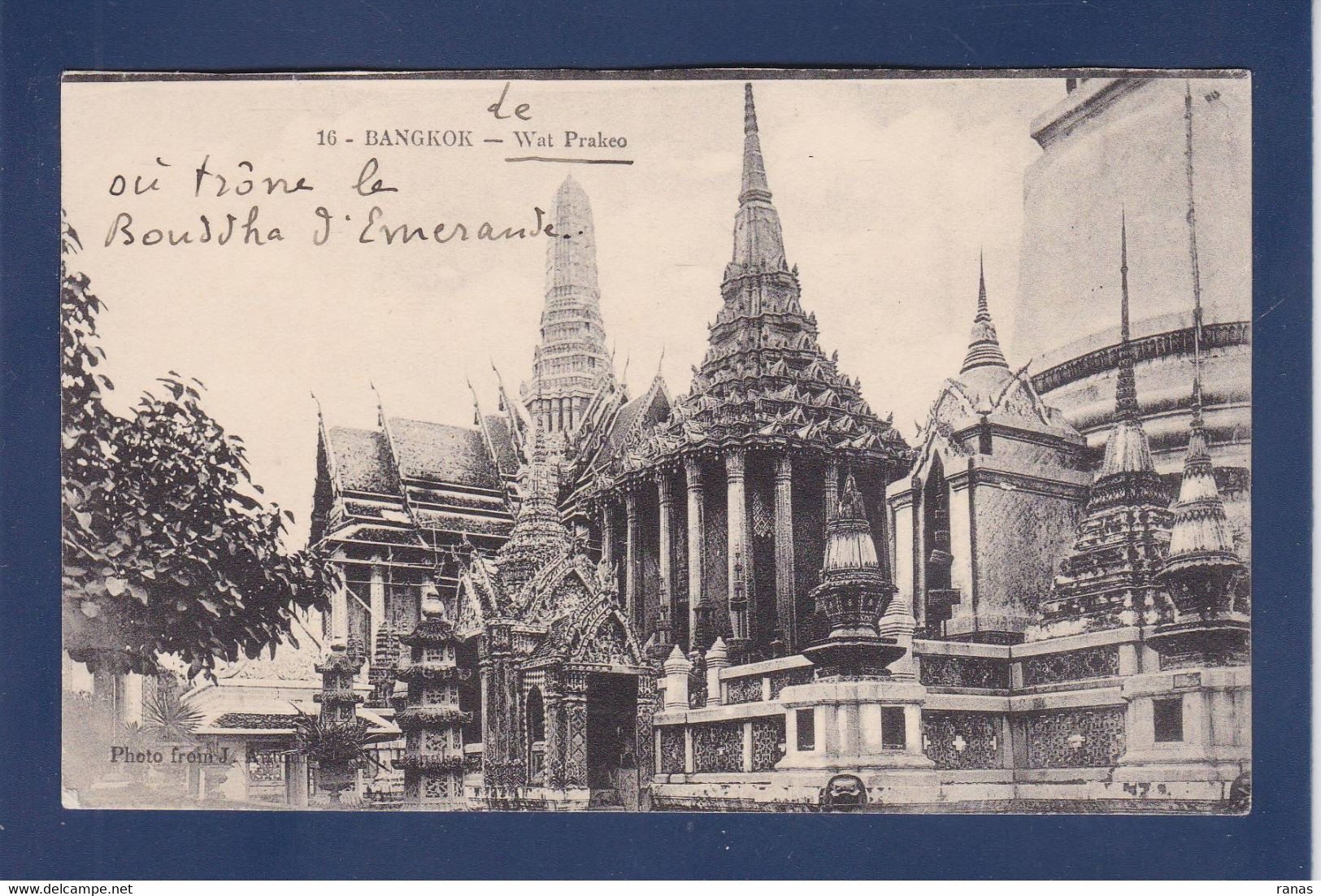 CPA Siam Thaïlande écrite Bangkok Voir Dos - Thaïland