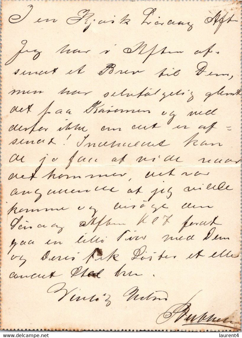(3 C 17) Denmark - 1900 - Letter Card - Lettres & Documents