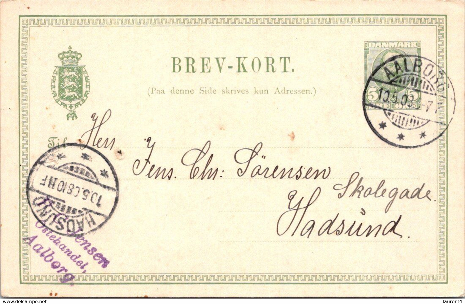 (3 C 17) Denmark - 1908 ? - Letter Card - Brev-Kort - Briefe U. Dokumente