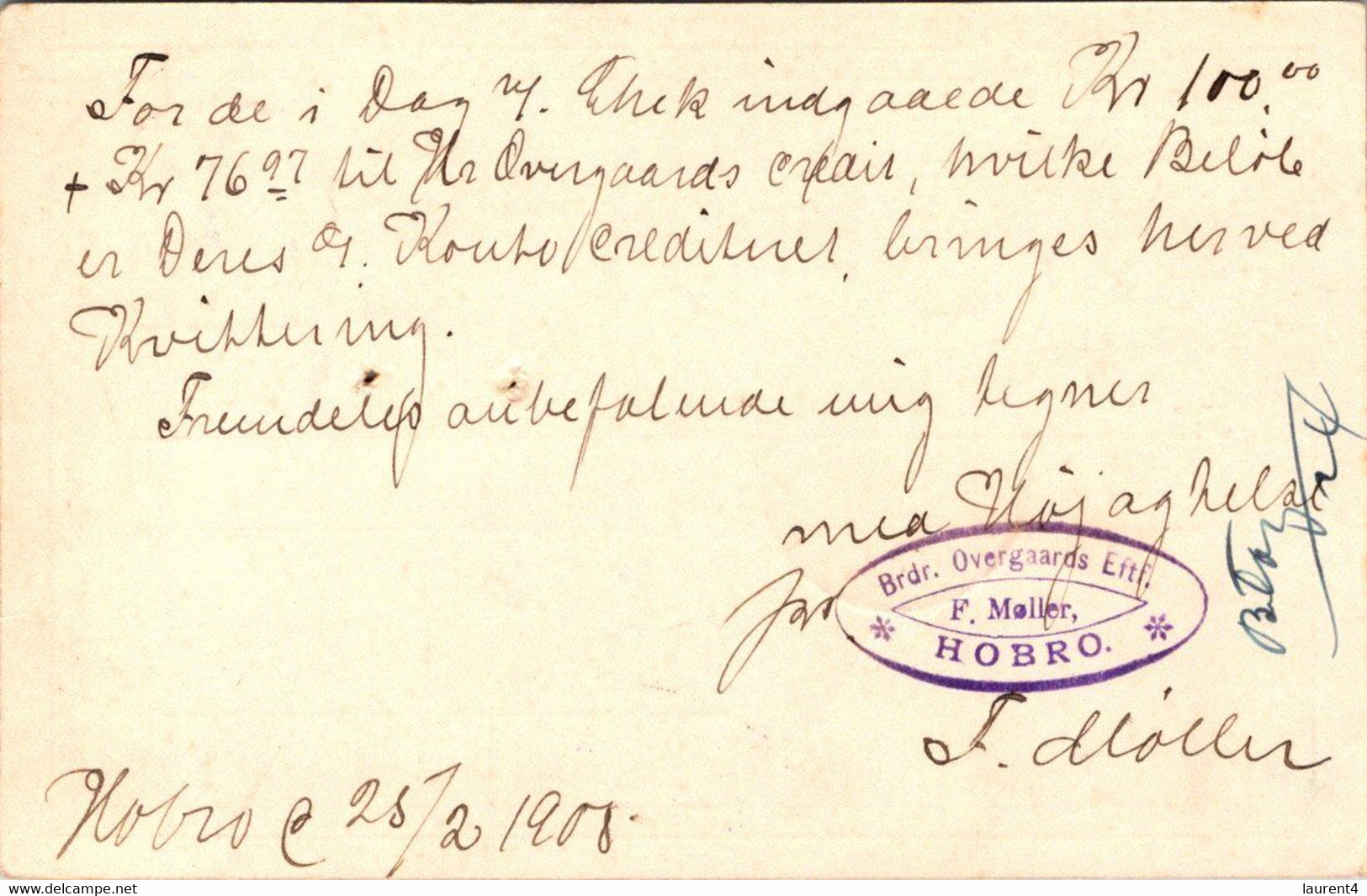 (3 C 17) Denmark - 1908 - Letter Card - Brev-Kort - Brieven En Documenten