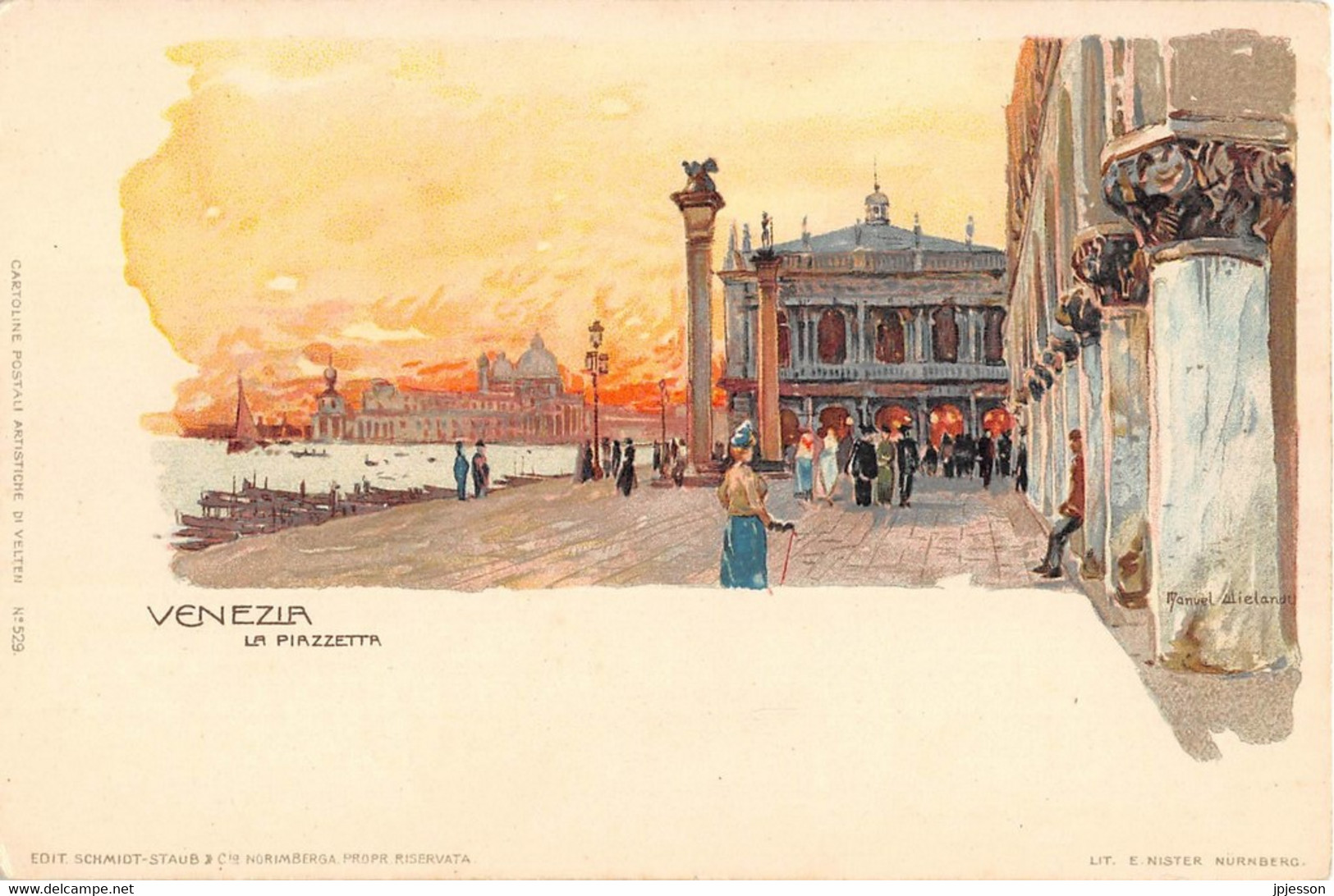 ILLUSTRATEUR - MANUEL WIELANDT - VENEZIA, LA PIAZZETTA - Wielandt, Manuel