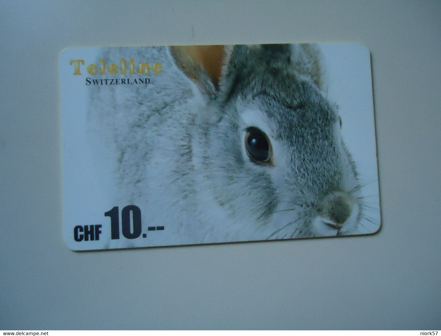 SWITZERLAND USED CARDS PREPAID   RABBITS - Conejos