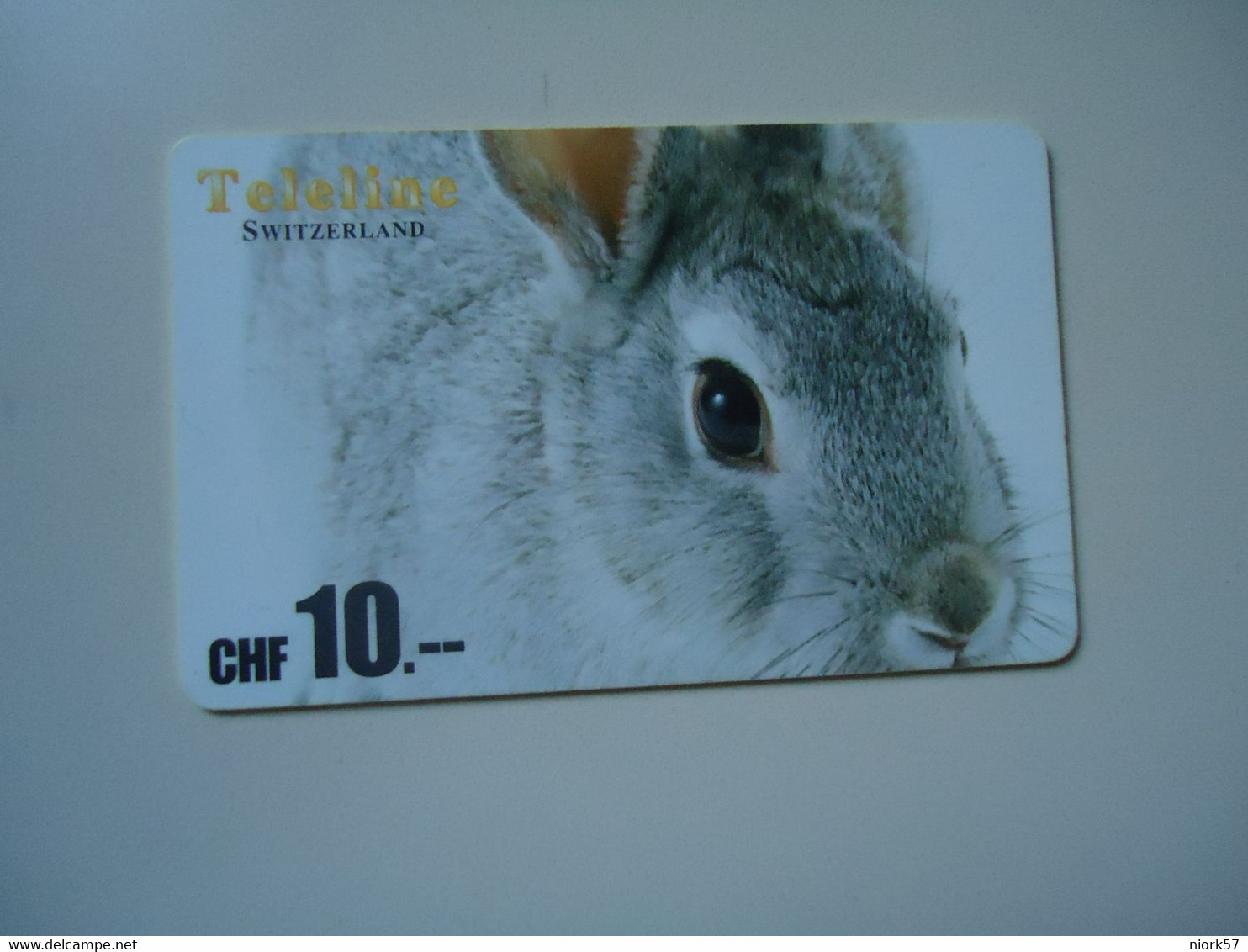 SWITZERLAND USED CARDS PREPAID   RABBITS - Konijnen