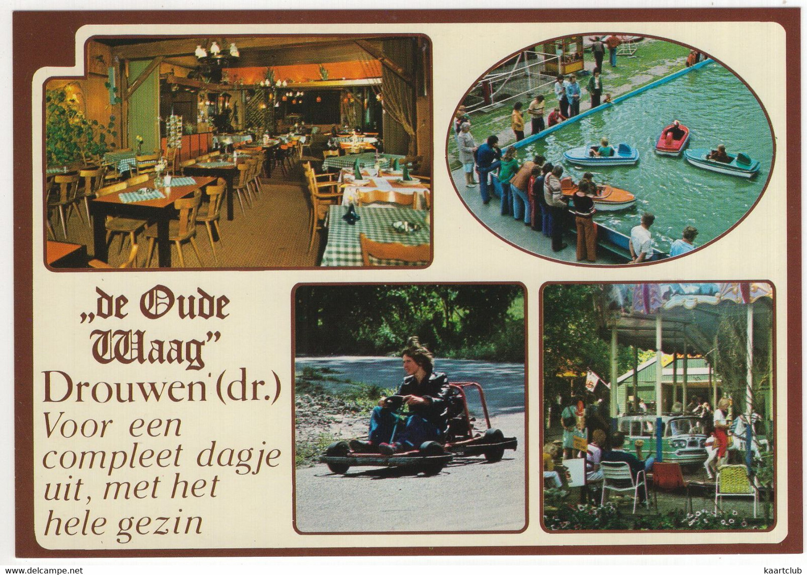 Drouwen - Restaurant En Ontspanningscentrum 'De Oude Waag' - (Drenthe) - MOTOR-SKELTER, ELEKTRISCHE BOOTJES - Otros & Sin Clasificación