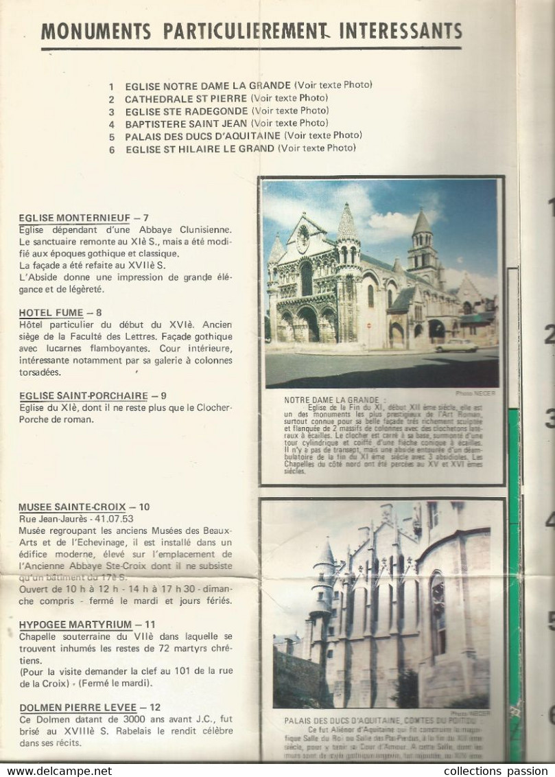 Dépliant Touristique , 86 , Vienne , VILLE DE TOUS LES AGES, POITIERS ,24 Pages , 4 Scans,frais Fr 2.25 E - Tourism Brochures