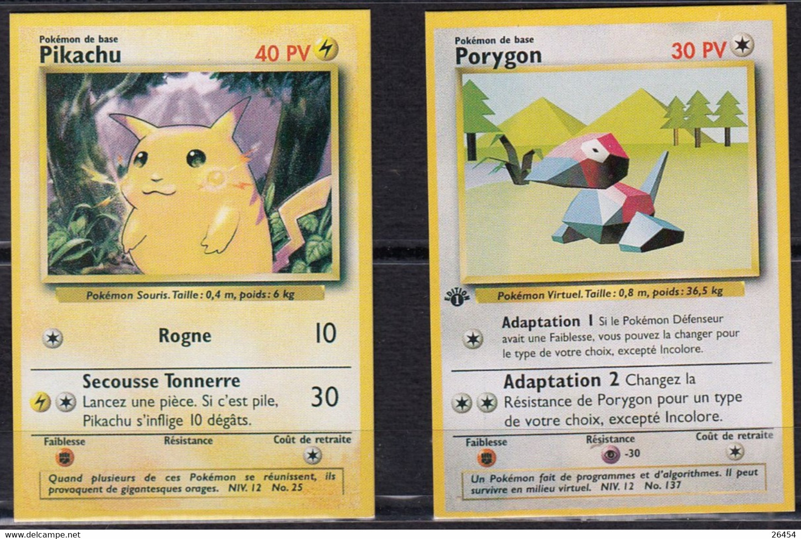 Lot de 42 cartes POKEMON  neuves   ATTENTION..... COINS CARRES  vraies ou fausses ?  tout le lot est Scanné