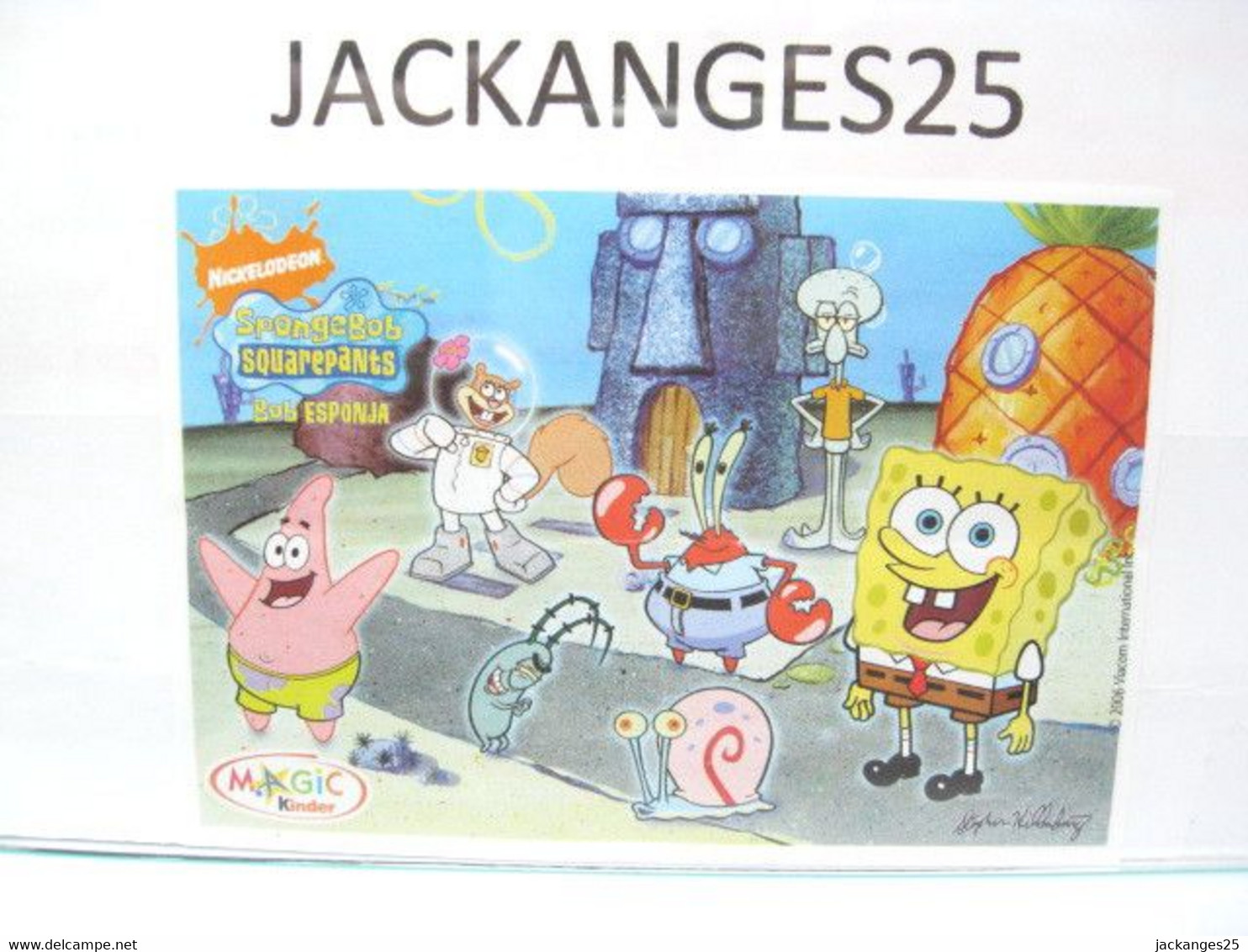 KINDER MPG S 206 . 1 2005 BOB L' EPONGE SPONGEBOB SANDY  + BPZ NL - Familien