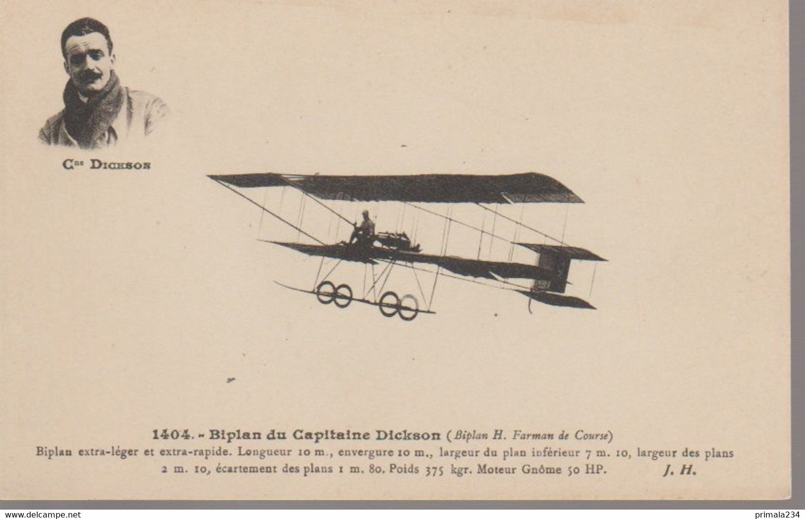 BIPLAN DU CAPITAINE DICKSON - ....-1914: Précurseurs