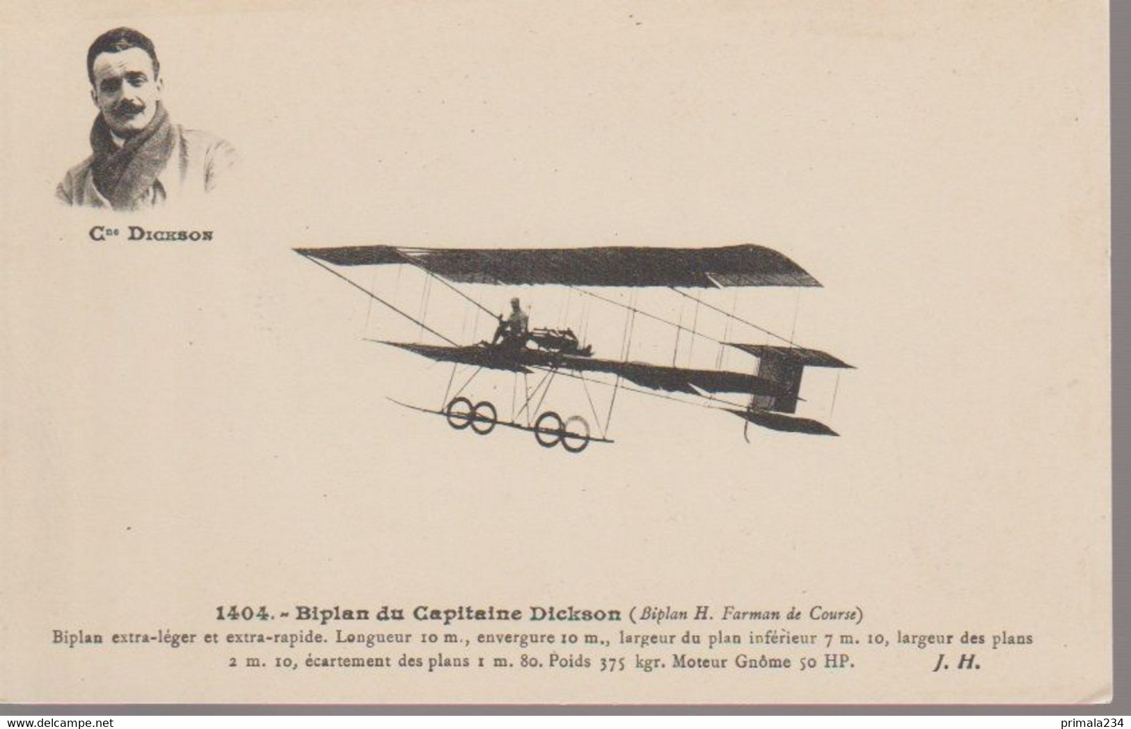 BIPLAN DU CAPITAINE DICKSON - ....-1914: Précurseurs