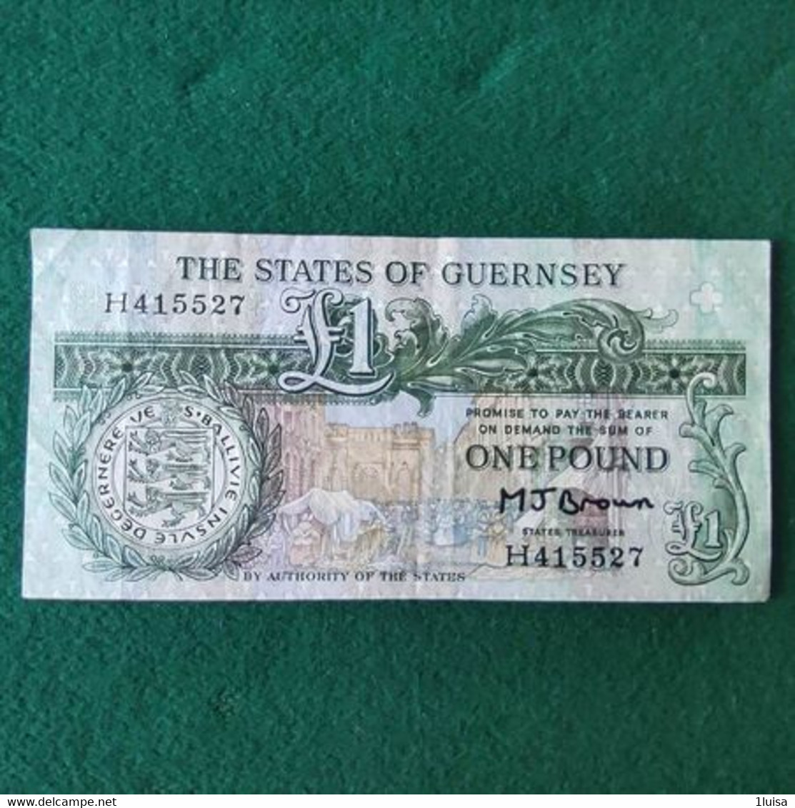 GUERNSEY 1 POUND 1980 - Guernsey