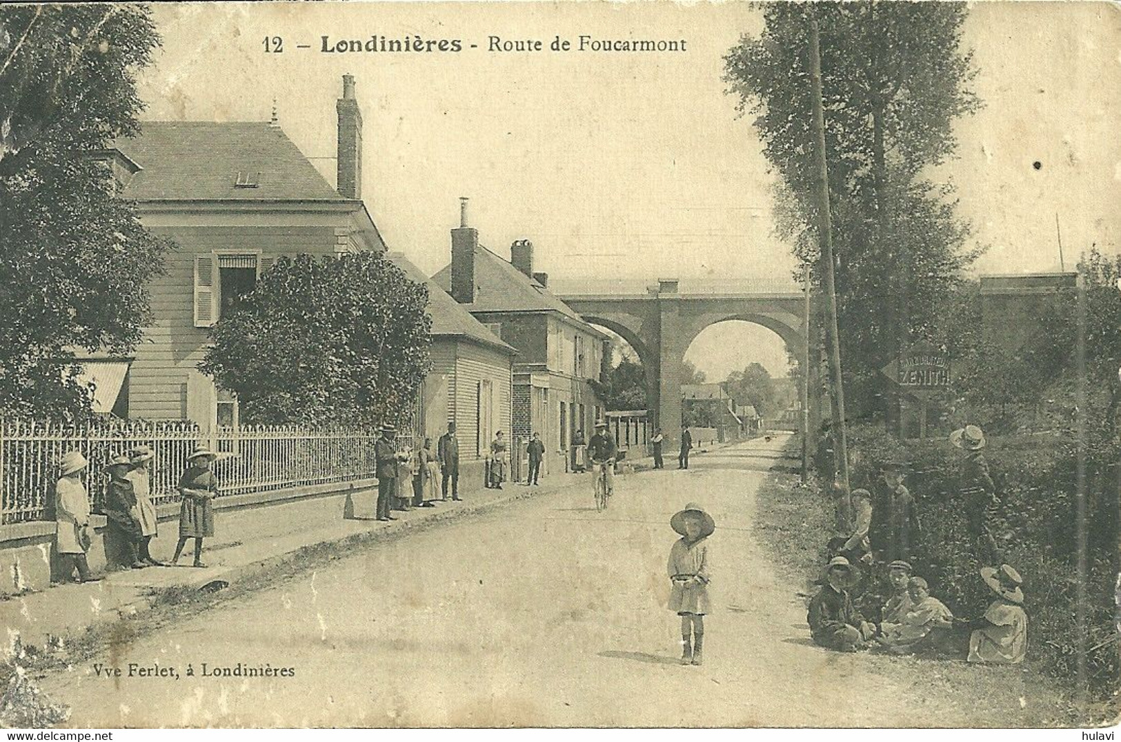 76  LONDINIERES - ROUTE DE FOUCARMONT (pli D' Angle) (ref A2024) - Londinières