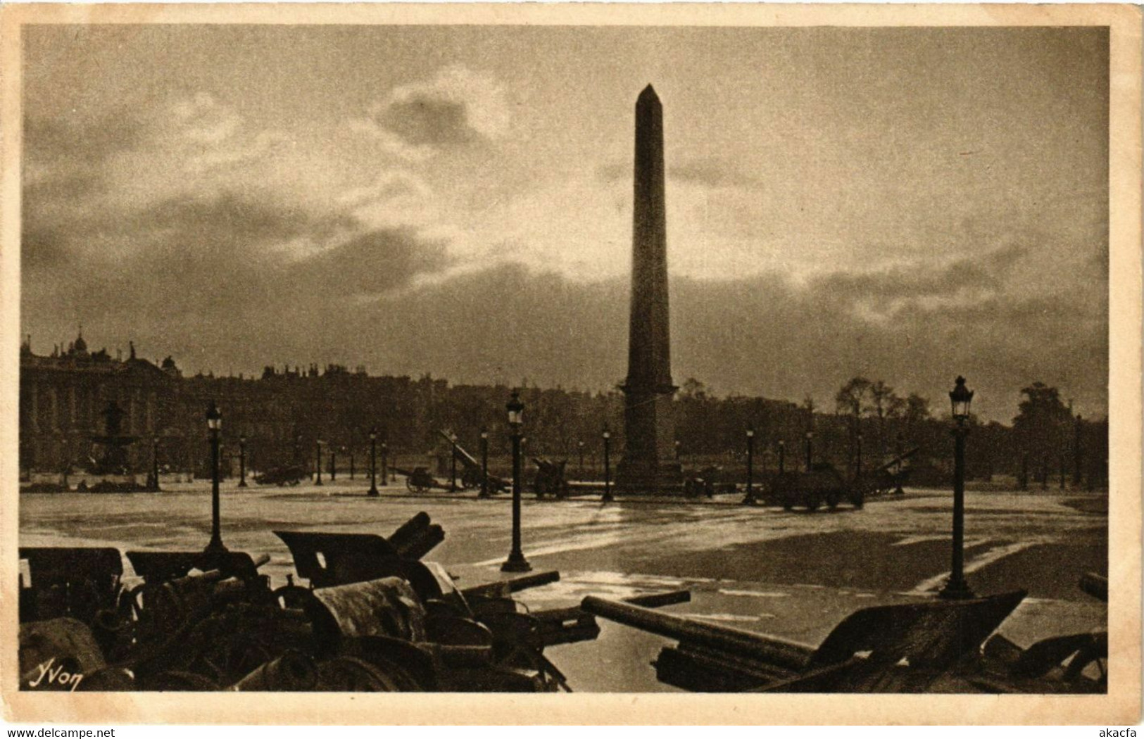 CPA PARIS 8e L'Obelisque Et Les Canons Trophées (362845) - Arrondissement: 08