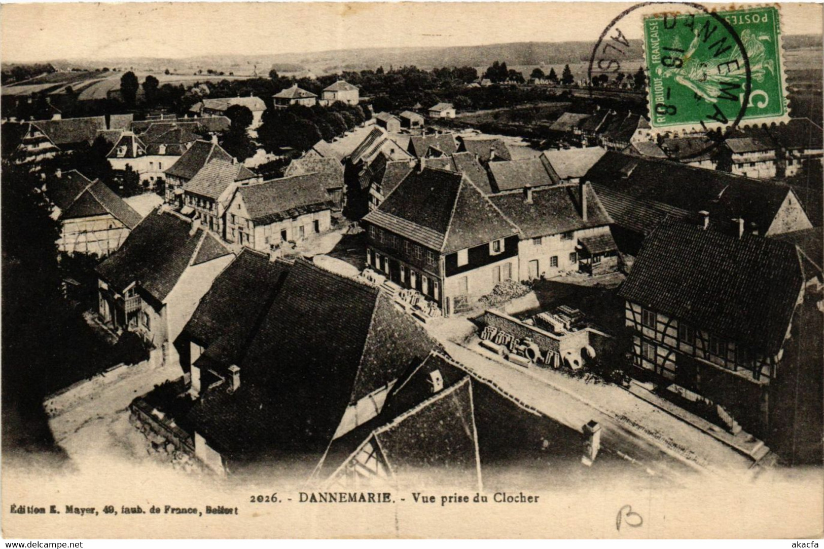 CPA AK DANNEMARIE - Vue Prise Du Clocher (366267) - Dannemarie